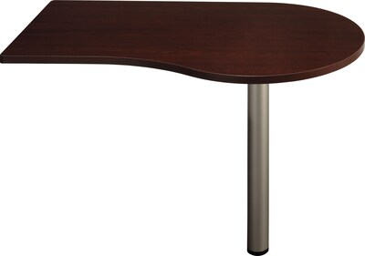 Bush Business Furniture Quantum 48W d Peninsula, Harvest Cherry, Installed (QT7465ACSFA)