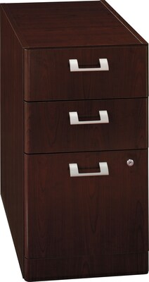 Bush Business Quantum 3 Dwr Pedestal, Harvest Cherry, Installed