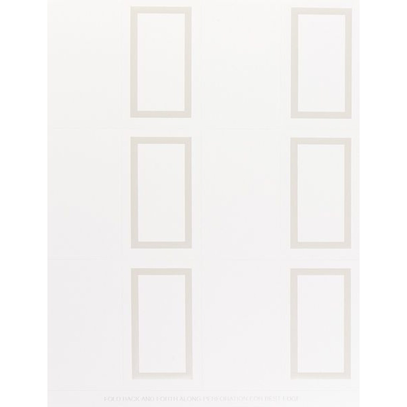 Masterpiece Studios 3.5 x 4.25 White Matte Table Tent, Inkjet/Laser (959003)