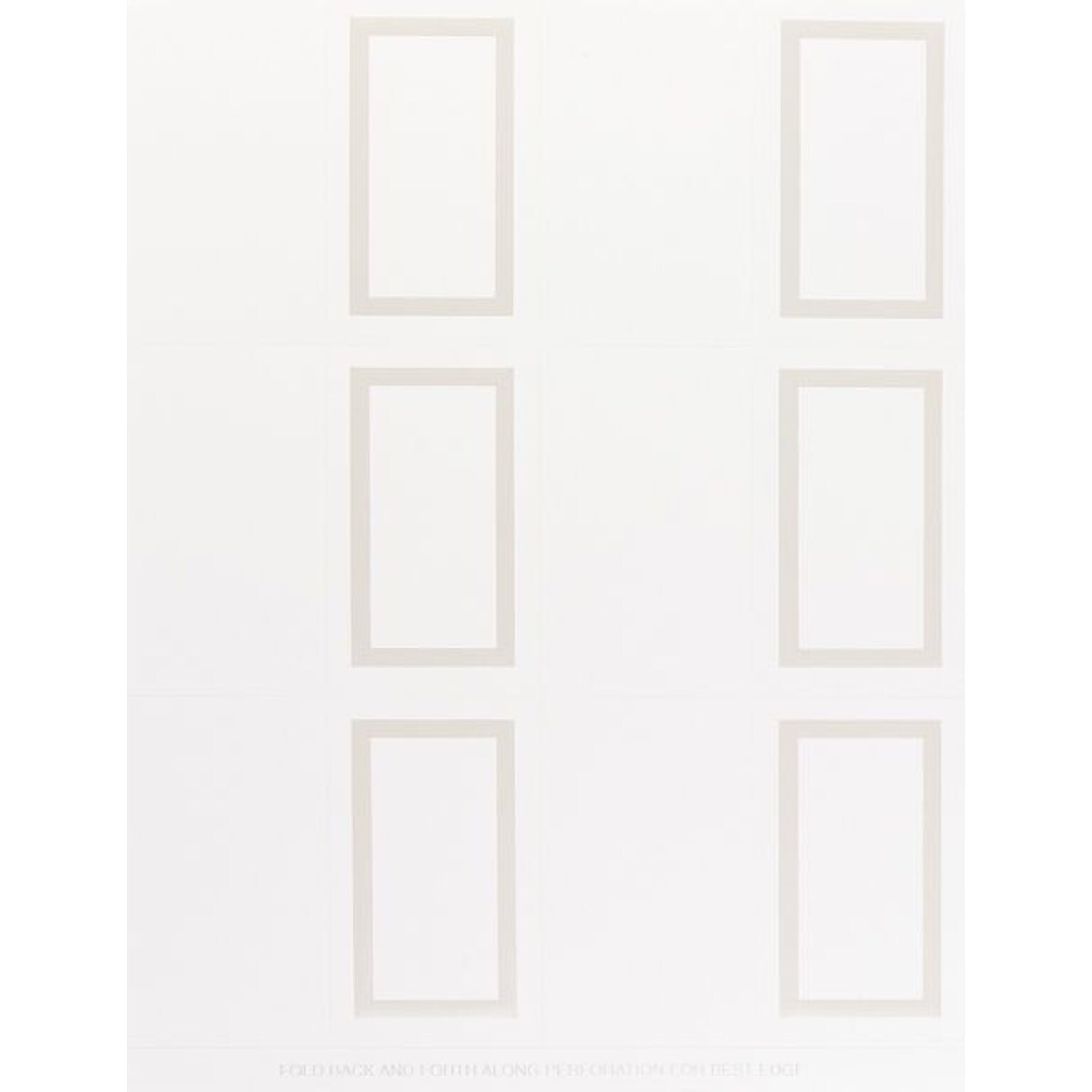 Great Papers® Pearl Border Place Cards, White, 60/Pack