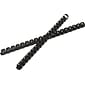 Fellowes 1/2" Plastic Binding Spine Comb, 90 Sheet Capacity, Black, 25/Pack (52323)