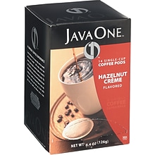 JavaOne Hazelnut Creme Coffee Packet, Light Roast, 3 oz., 14/Box (JTC70506)