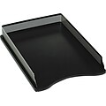 Eldon® Expressions™ Gunmetal/Black Punched Metal/Wood Desk Accessories, Legal Tray