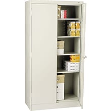 Tennsco® Standard Steel Storage Cabinet, Non-Assembled, 72Hx36Wx18D, Light Gray