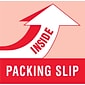 Tape Logic® Labels, "Packing Slip Inside", 4" x 4", Red/White, 500/Roll (LABDL1180)