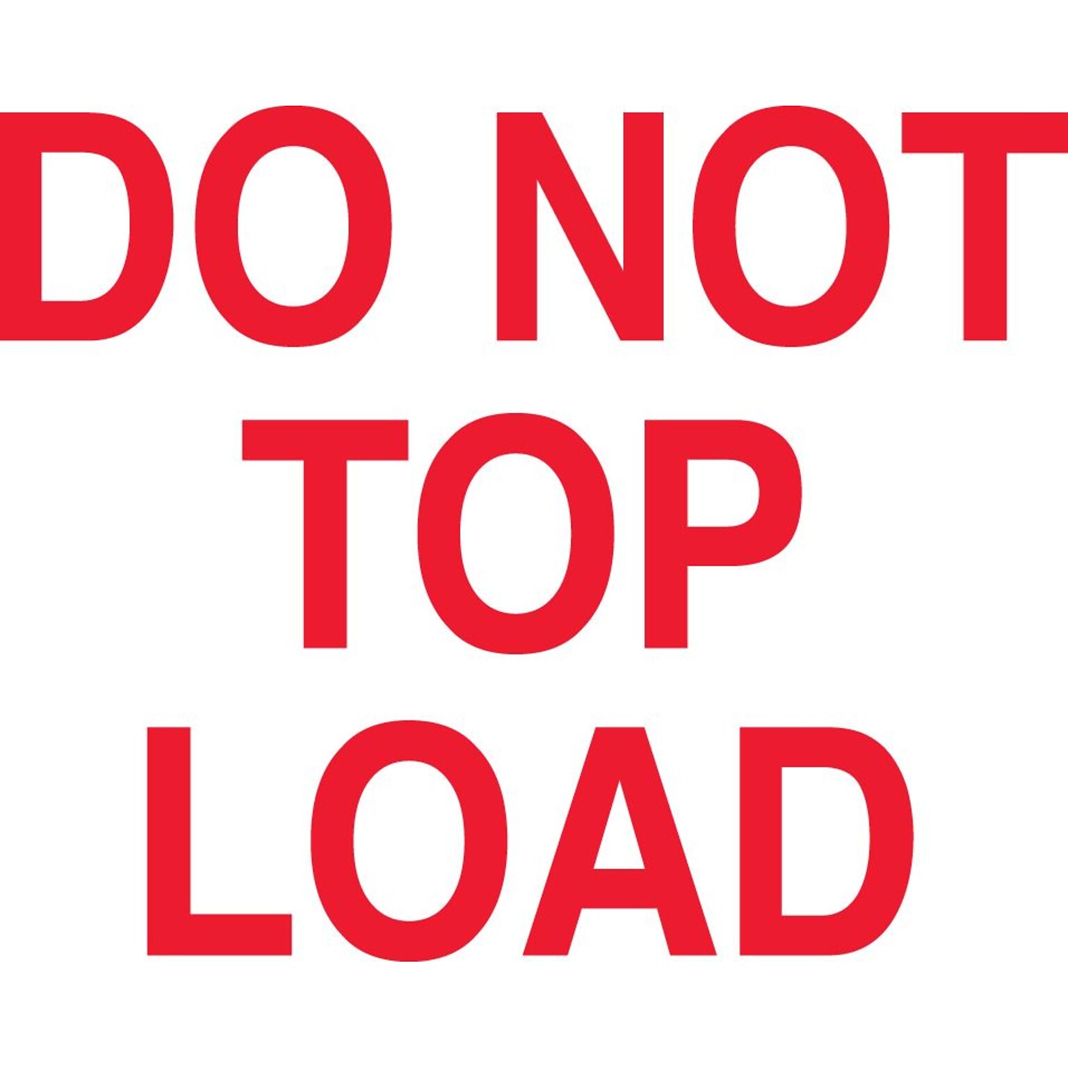 Staples® Do Not Top Load Labels, White/Red, 5 x 3, 500/Rl