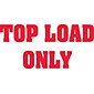 Staples® "Top Load Only" Labels, White/Red, 5" x 3", 500/Rl