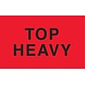 Staples®  Top  Heavy  Labels,  Red/Black,  5  x  3,  500/Roll