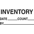 Quill Brand® Inventory Date Count By Labels, Black/White, 5 x 3, 500/Rl