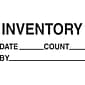 Quill Brand® "Inventory Date Count By" Labels, Black/White, 5" x 3", 500/Rl