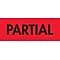 Quill Brand® Partial Labels, Red/Black, 3 x 2, 500/Rl