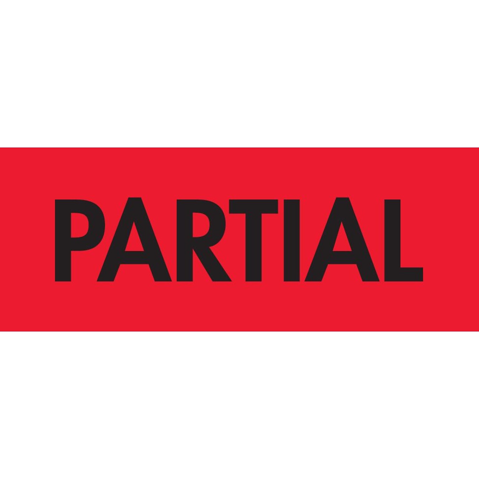 Quill Brand® Partial Labels, Red/Black, 3 x 2, 500/Rl