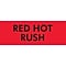 Quill Brand® Red Hot Rush Labels, Red/Black, 3 x 2, 500/Rl