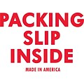 Staples® Packing Slip Inside Labels, White/Red, 4 x 2, 500/Rl
