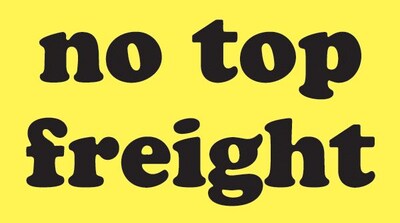 Staples® "No Top Freight" Labels, Yellow/Black, 5" x 3", 500/Roll (ABDL2741)