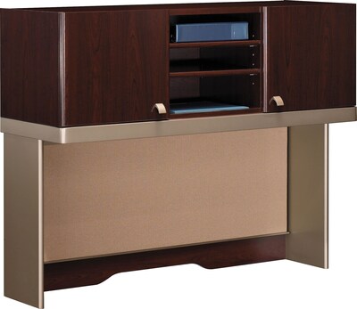 Bush Quantum Series 47 Tall Hutch, Harvest Cherry, 37 1/8H x 47 1/4W x 15 1/4D