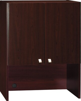Bush Business Quantum 30W Hutch (Tall), Harvest Cherry, Installed