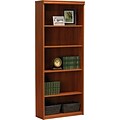 Ameriwood® Tiverton 5-Shelf Bookcase, Expert Plum (9416083ST)