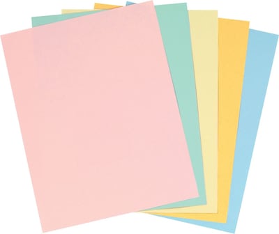 Pastel Colored Copy Paper, 8 1/2 x 11, Assorted Colors, 400/Pack (14804)