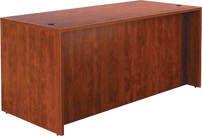 Alera Valencia Series Executive Suites in Medium Cherry, Straight Front Desk Shell, 66W