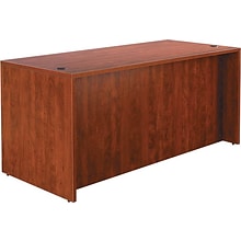 Alera Valencia Series Executive Suites in Medium Cherry, Straight Front Desk Shell, 66W