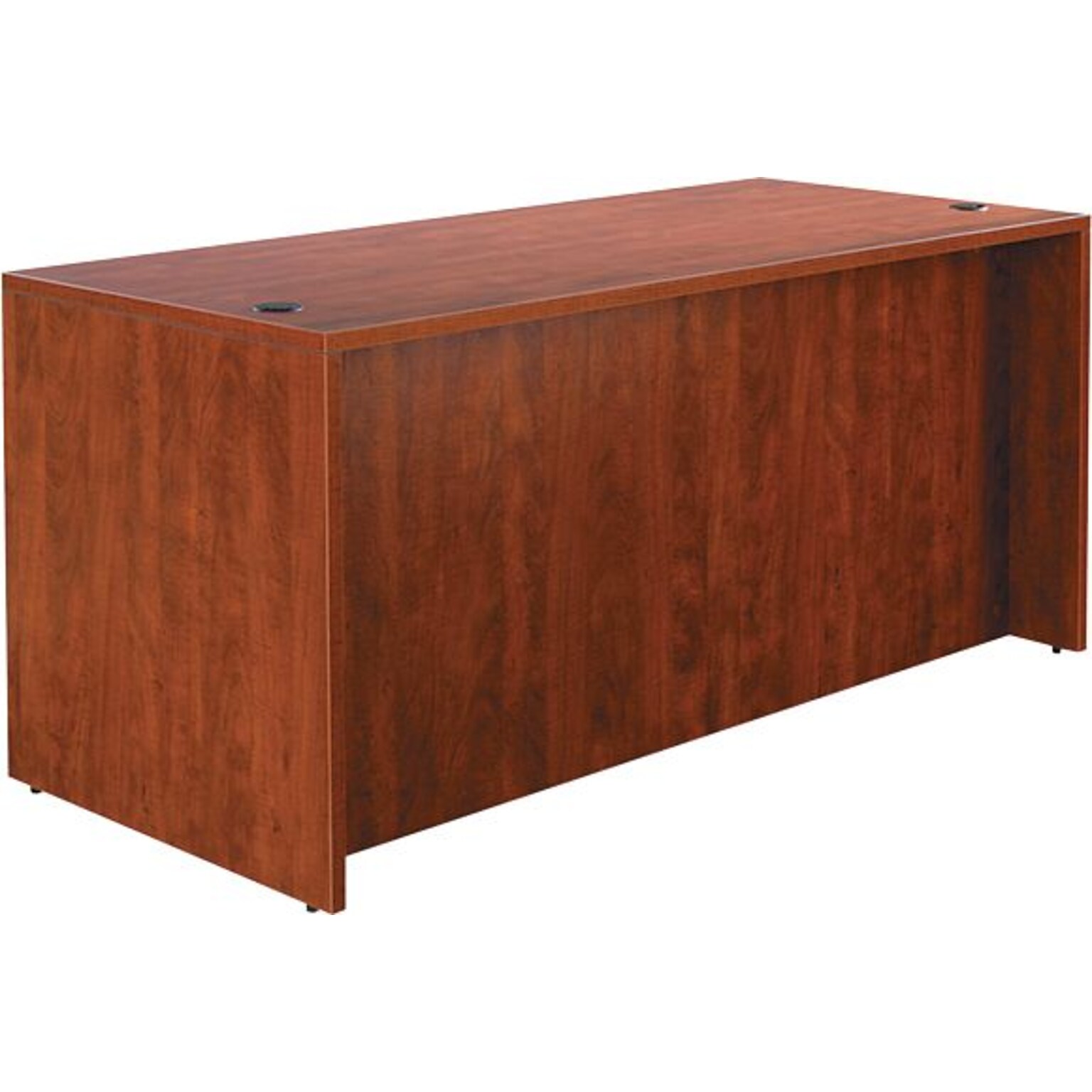 Alera Valencia Series Executive Suites in Medium Cherry, Straight Front Desk Shell, 66W