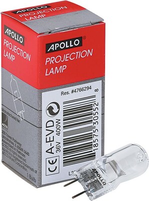 Apollo® Projection And Microfilm Replacement Lamp For 3M 9550; 9800 Overhead Projectors; 400 W; 36 V