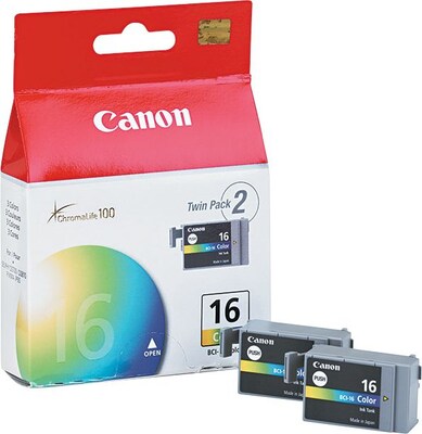 Canon 16 Yellow Standard Yield Ink Cartridge, 2/Pack (9818A003)