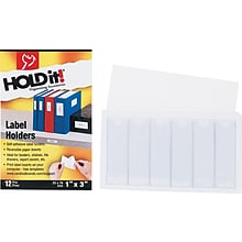 Cardinal Hold-it Label Holders, 1 x 3, Clear (21810)