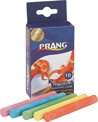 Prang Board Chalk, Assorted Colors, 12/Box (61400)