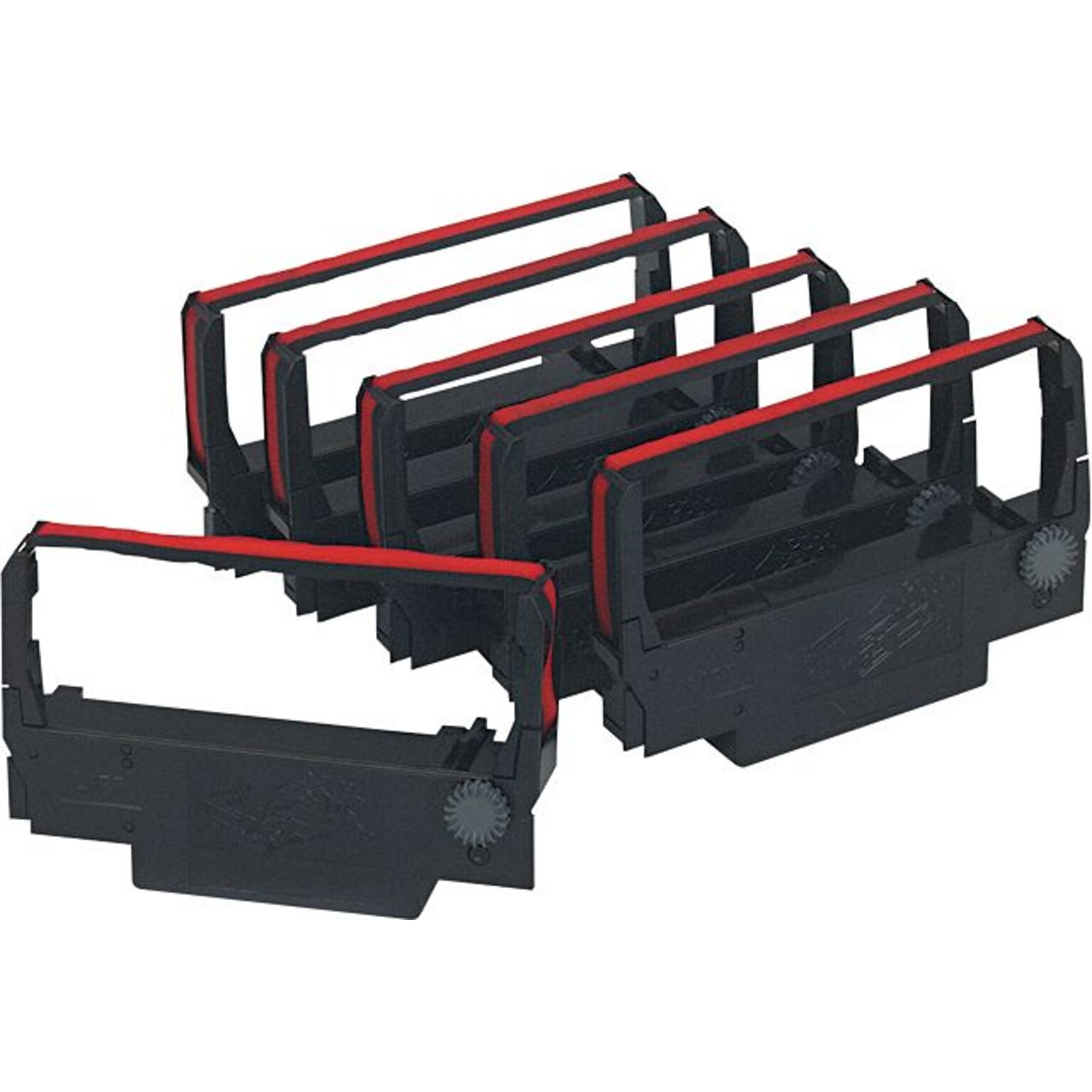 Dataproducts E2110, E2117 Epson Compatible Nylon Cash Register Ribbon, Black/Red, 6/Box (E2117)