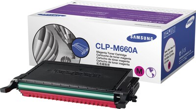 Samsung CLP-M660A Magenta Toner Cartridge, Standard Yield (CLP-M660A/ELS)