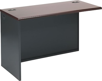 Mahogany/Charcoal 48x24 Left Return for HON® 38000 Modular Series