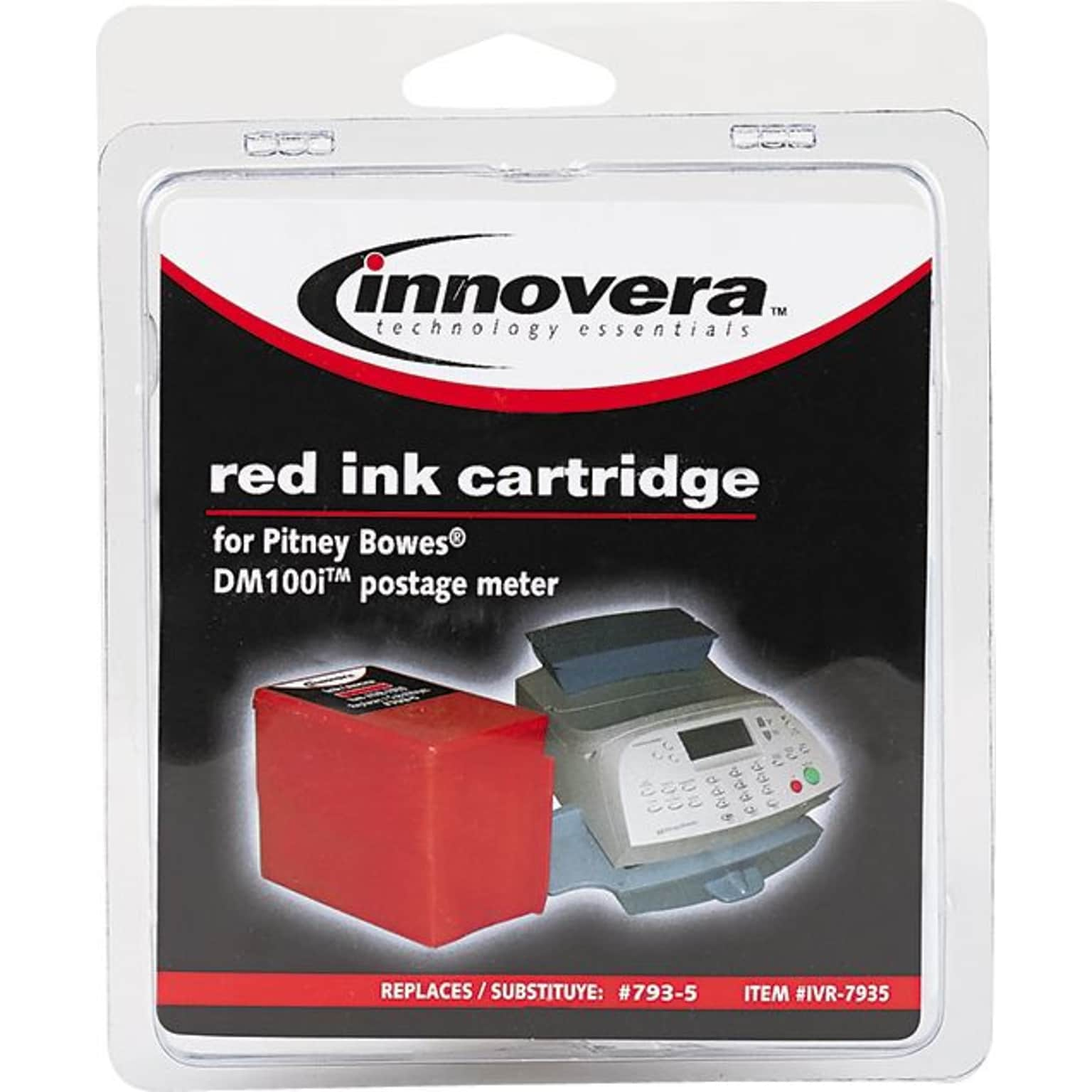 Innovera Remanufactured Red Standard Yield Ink Cartridge Replacement for Pitney Bowes 793-5