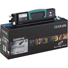 Lexmark E352H11A Black High Yield Toner Cartridge