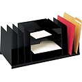 STEELMASTER® Combination Desk Organizer, 9 Compartments, Black (2643DOBK)