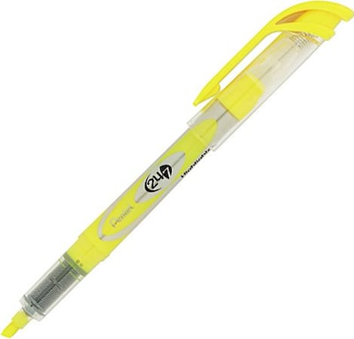 Pentel 24/7™ Highlighters, Chisel Point, Yellow Barrel, Yellow Ink, 12/Bx