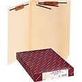 Smead Manila End Tab Classification File Folders, 2 Dividers, LEGAL-size Holds 8 1/2 x 11, 10/Pk