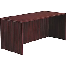 Alera™ Valencia Series Executive Suites in Mahogany, Straight Front Desk Shells, 66W