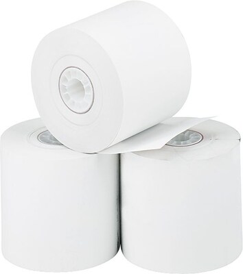 PM Company ® Direct Printing Thermal Paper Roll, White, 2 1/4"(W) x 165'(L), 3/Pack