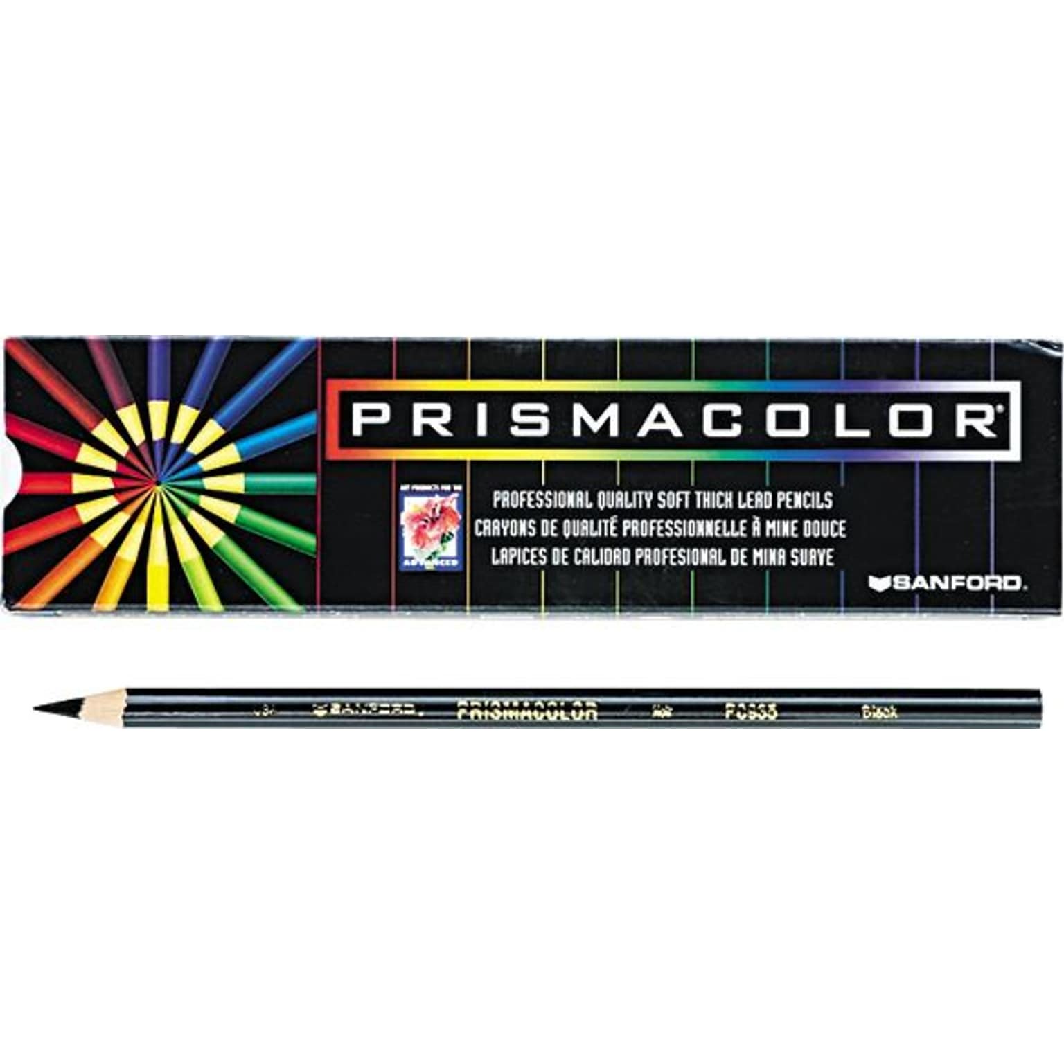 Sanford Premier Colored Pencil, Black Lead/Barrel, 12/Pk