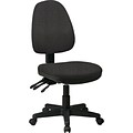 Office Star Custom Ergonomic Armless Chair, Shale