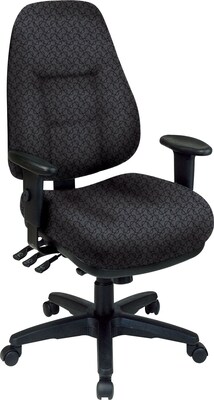 Office Star® Super Ergonomic High-Back Chair, Ash