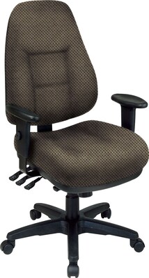 Office Star® Super Ergonomic High-Back Chair, Gold Dust