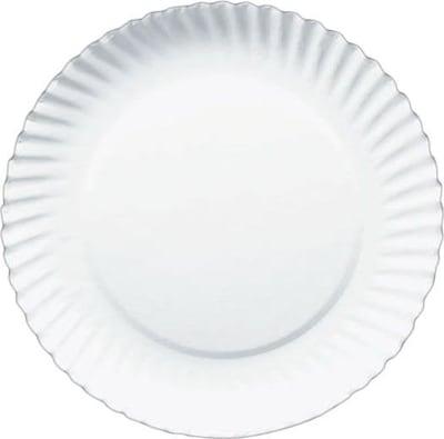 Quill Brand® Paper Plates, 9, White, 100/Pack