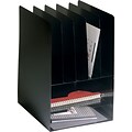 STEELMASTER® Compact Combination Organizer, 5 Vertical/3 Horizontal Compartments, Black (2645VHBK)