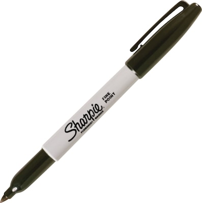 Sharpie® Permanent Markers, Fine Tip, Black (30051)