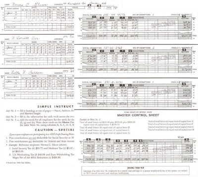 Dome Short-Cut Payroll Book, 8 Columns, 11.25" x 8.75", Navy (650)