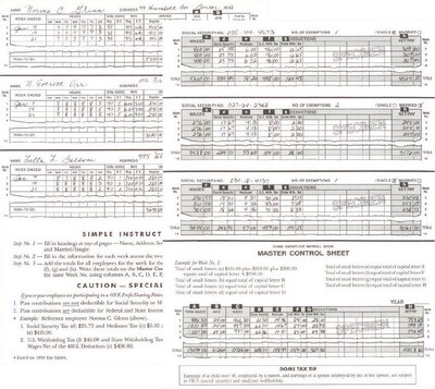 Dome Short-Cut Payroll Book, 8 Columns, 11.25 x 8.75, Navy (650)