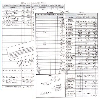 Dome Simple Weekly Bookkeeping Record, 8.75" x 11.25", Black (600)